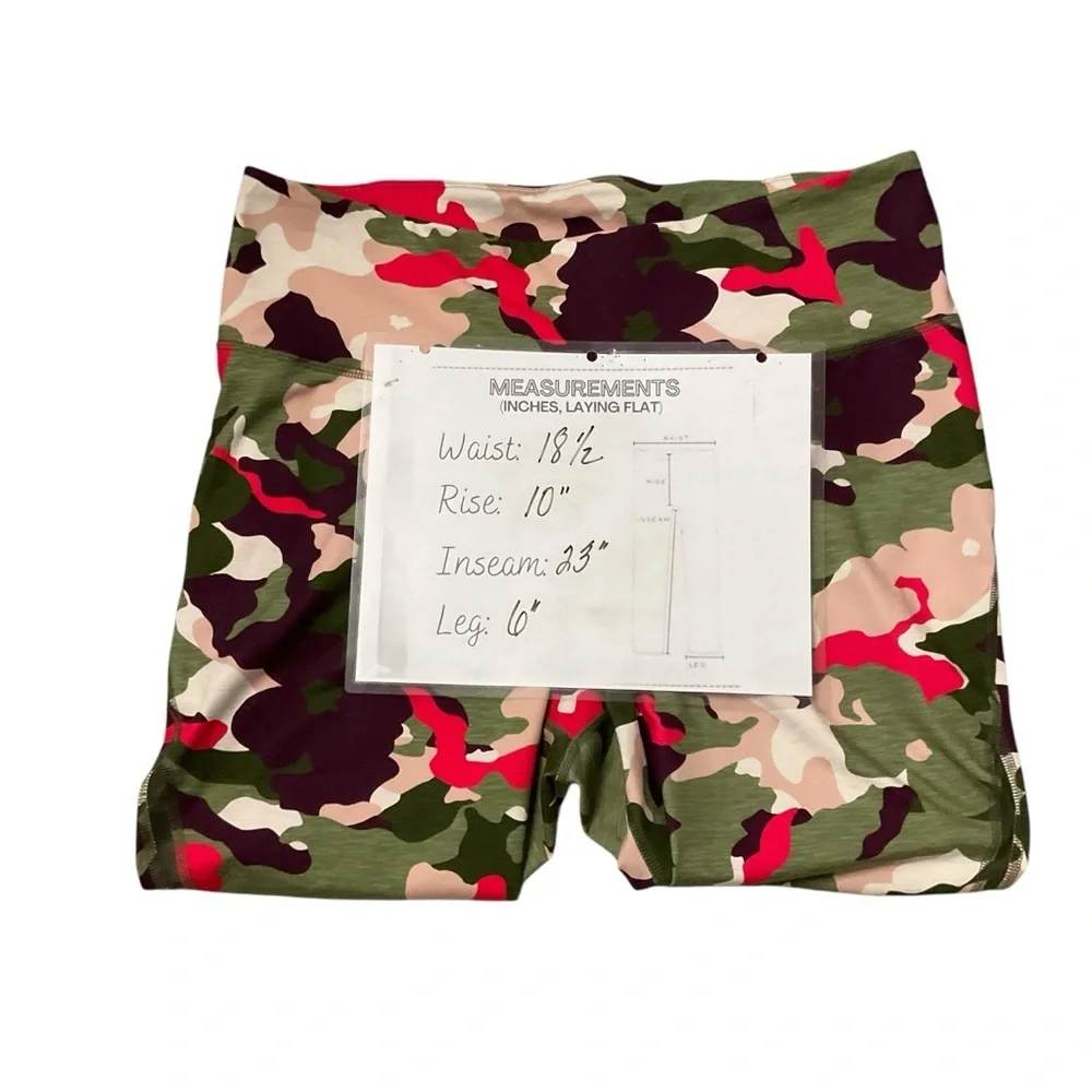 Old Navy Camo Red Multi Color Activewear SZ XXL Women Sportswear Athleisure Yoga